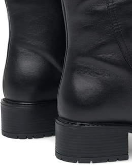 Женские черные сапоги ALEXIA LEVINI (Натуральный мех)