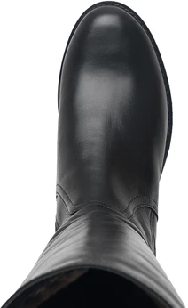 Женские черные сапоги ALEXIA LEVINI (Натуральный мех)