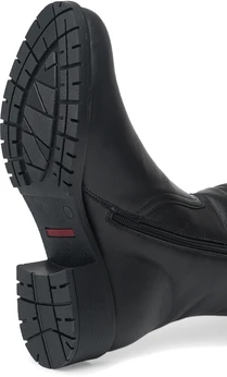 Женские черные сапоги ALEXIA LEVINI (Натуральный мех)