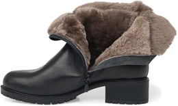 Женские черные сапоги ALEXIA LEVINI (Натуральный мех)