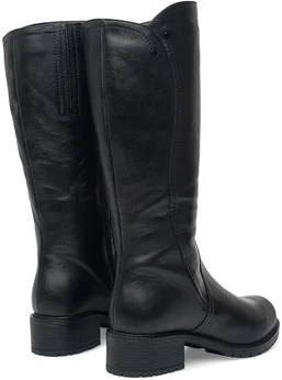 Женские черные сапоги ALEXIA LEVINI (Натуральный мех)