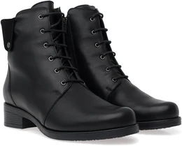 Женские черные ботинки Janita (Натуральный мех)