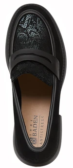 Женские черные лоферы Baden