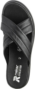 Женские черные сабо Rieker