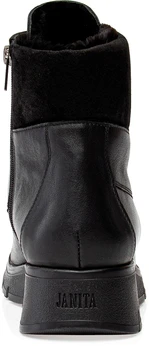 Женские черные ботинки Janita (Натуральный мех)