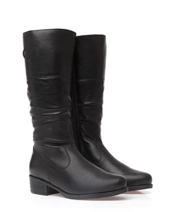 Женские черные сапоги Janita (Натуральный мех)