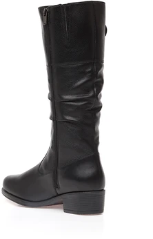 Женские черные сапоги Janita (Натуральный мех)