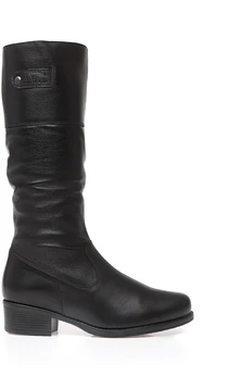 Женские черные сапоги Janita (Натуральный мех)