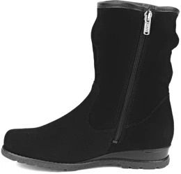 Женские черные полусапоги Janita (Натуральный мех)