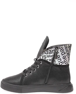 Женские черные ботинки Shoiberg (Натуральная шерсть)