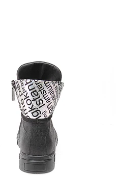 Женские черные ботинки Shoiberg (Натуральная шерсть)