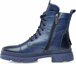 Женские синие ботинки Shoiberg (Байка)