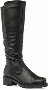 Женские черные сапоги Romer (Натуральный мех)