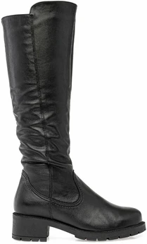 Женские черные сапоги Romer (Натуральный мех)