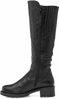 Женские черные сапоги Romer (Натуральный мех)