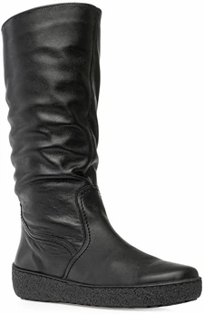 Женские черные сапоги Romer (Натуральный мех)