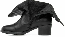 Женские черные полусапоги Romer (Байка)