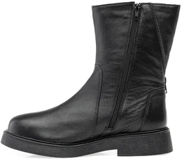 Женские черные полусапоги Romer (Натуральный мех)