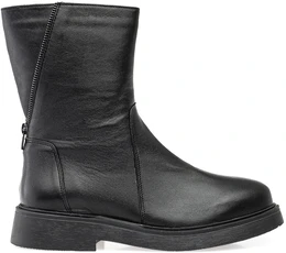 Женские черные полусапоги Romer (Натуральный мех)