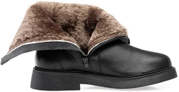 Женские черные полусапоги Romer (Натуральный мех)