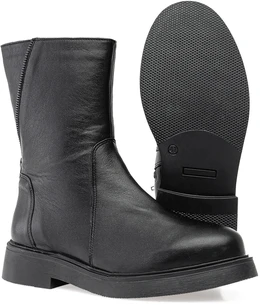 Женские черные полусапоги Romer (Натуральный мех)