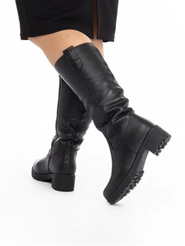 Женские черные сапоги Baden (Натуральный мех)