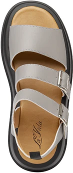 Женские серые босоножки Lavida