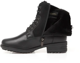 Женские черные ботинки Janita (Натуральный мех)