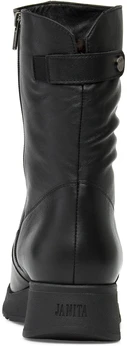 Женские черные полусапоги Janita (Натуральный мех)