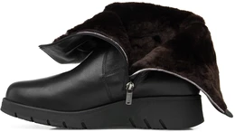 Женские черные полусапоги Janita (Натуральный мех)