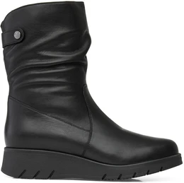 Женские черные полусапоги Janita (Натуральный мех)