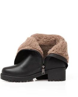 Женские черные сапоги Baden (Натуральная шерсть)