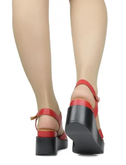 Женские красные босоножки Dakkem