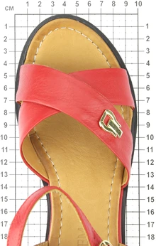 Женские красные босоножки Dakkem