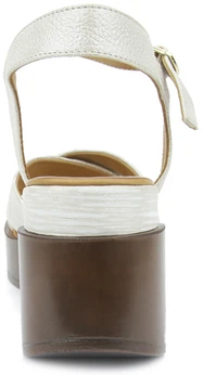 Женские белые босоножки Dakkem