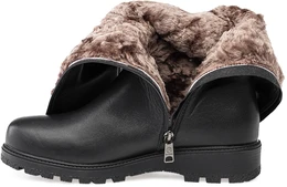 Женские черные сапоги Baden (Натуральный мех)