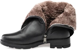 Женские черные сапоги Baden (Натуральный мех)