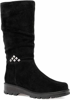 Женские черные сапоги Janita (Натуральный мех)