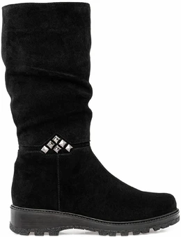 Женские черные сапоги Janita (Натуральный мех)