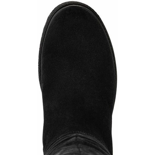 Женские черные сапоги Janita (Натуральный мех)