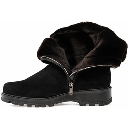 Женские черные сапоги Janita (Натуральный мех)