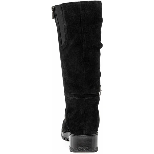 Женские черные сапоги Janita (Натуральный мех)