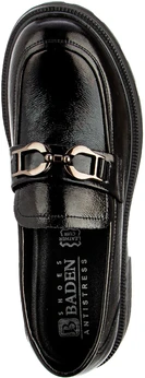 Женские черные лоферы Baden