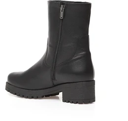 Женские черные полусапоги Janita (Натуральный мех)