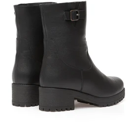 Женские черные полусапоги Janita (Натуральный мех)