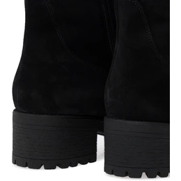 Женские черные полусапоги Janita (Натуральный мех)