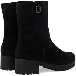 Женские черные полусапоги Janita (Натуральный мех)