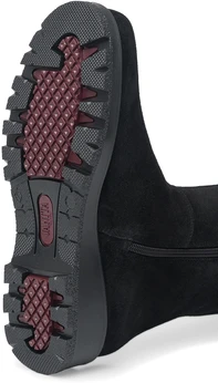 Женские черные сапоги Janita (Натуральный мех)