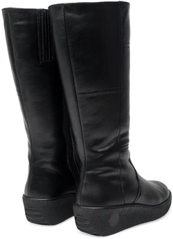 Женские черные сапоги ALEXIA LEVINI (Натуральный мех)