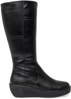 Женские черные сапоги ALEXIA LEVINI (Натуральный мех)